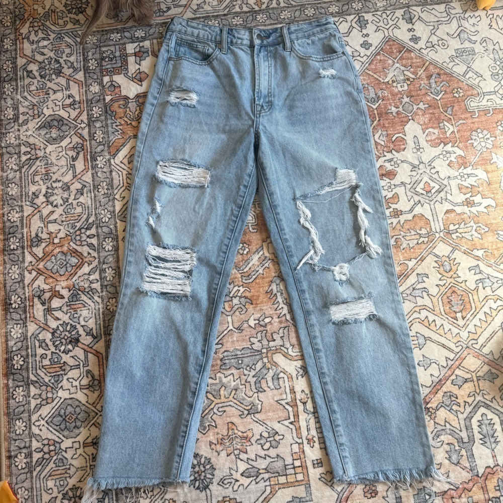Alter’d state Jelly Jeans Distressed Light Blue Jeans - Picture 2 of 9